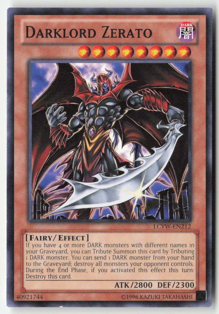 Darklord Zerato LCYW-EN212 Unlimited Common Moderately Played