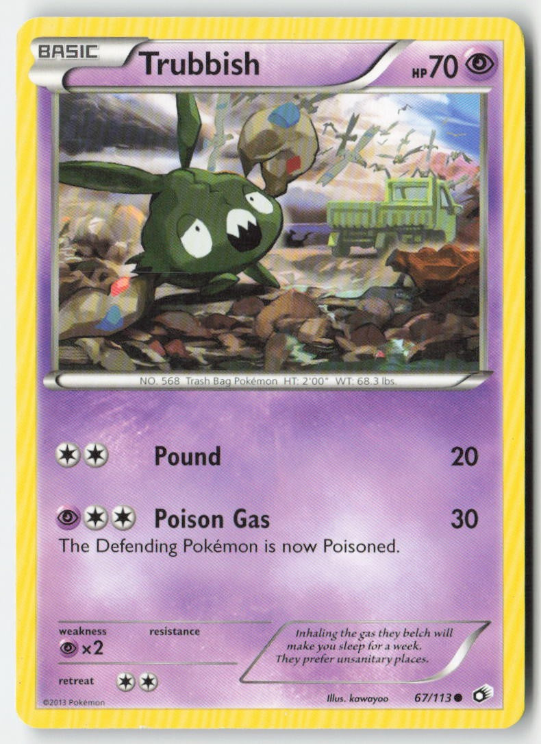 Trubbish 67/113 Regular Legendary Treasures Moderately Played