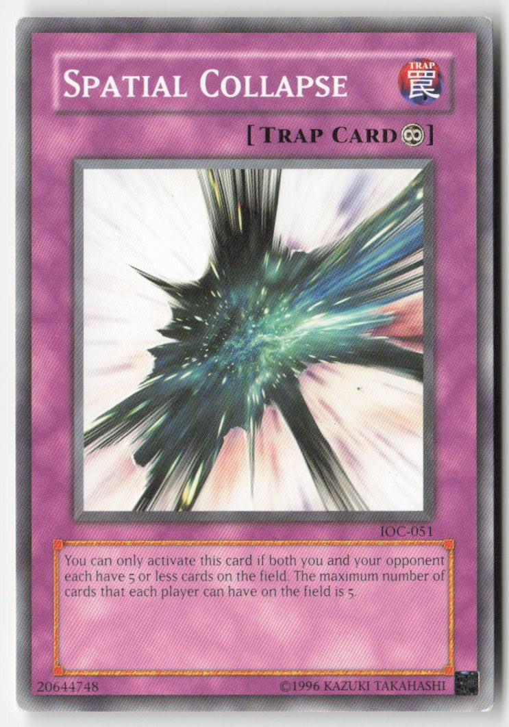 Spatial Collapse IOC-051 Unlimited Common Moderately Played, Front
