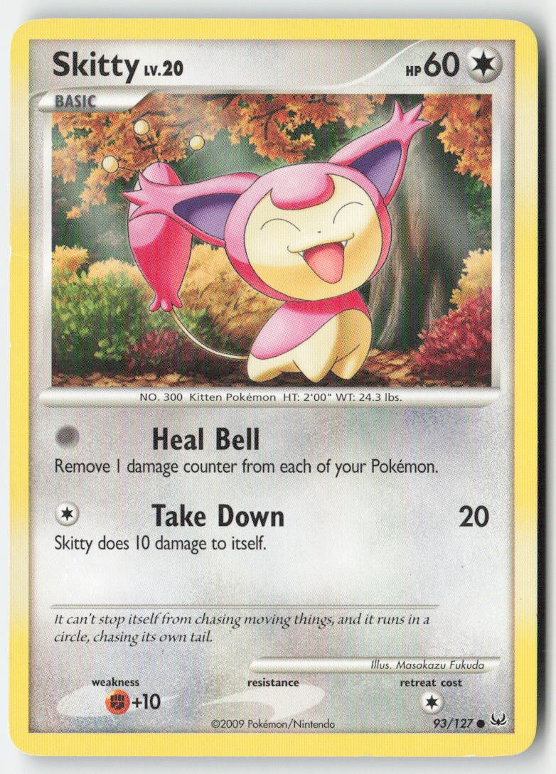 Skitty 93/127 Regular Platinum Moderately Played