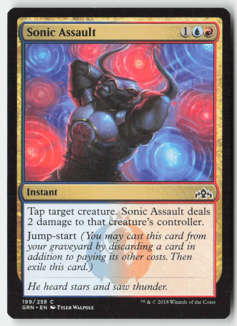 Sonic Assault GRN 199 Common Moderately Played