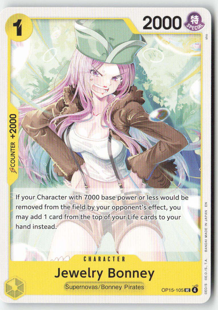 Jewelry Bonney (OP15-105) OP15-105 Normal Uncommon Lightly Played