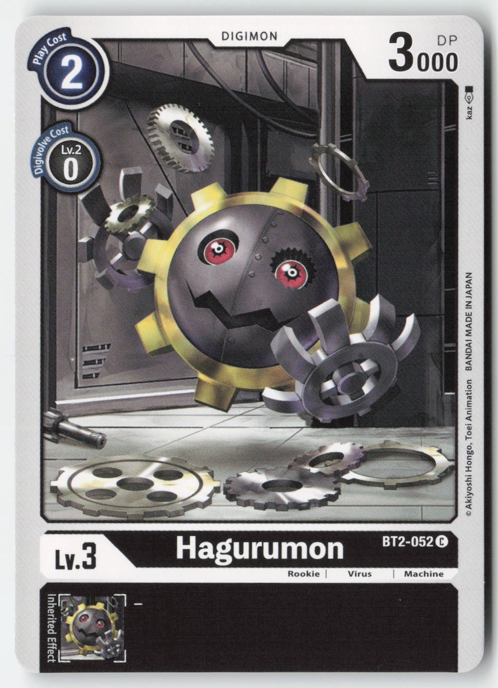 Hagurumon BT2-052 Normal Common Lightly Played
