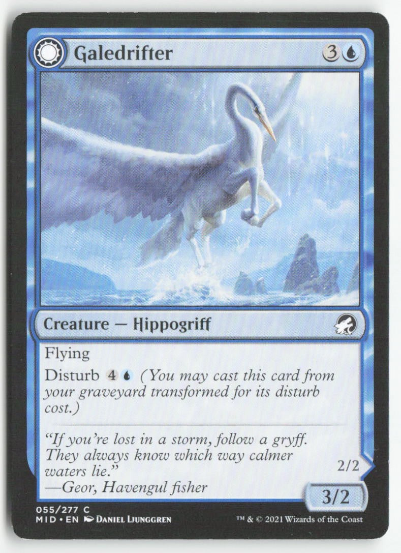 Galedrifter // Waildrifter MID 55 Common Moderately Played