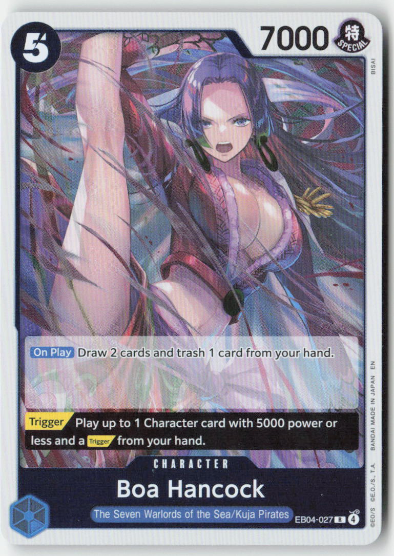 Boa Hancock (OP14 Reprint) EB04-027 Foil Rare Lightly Played, Front