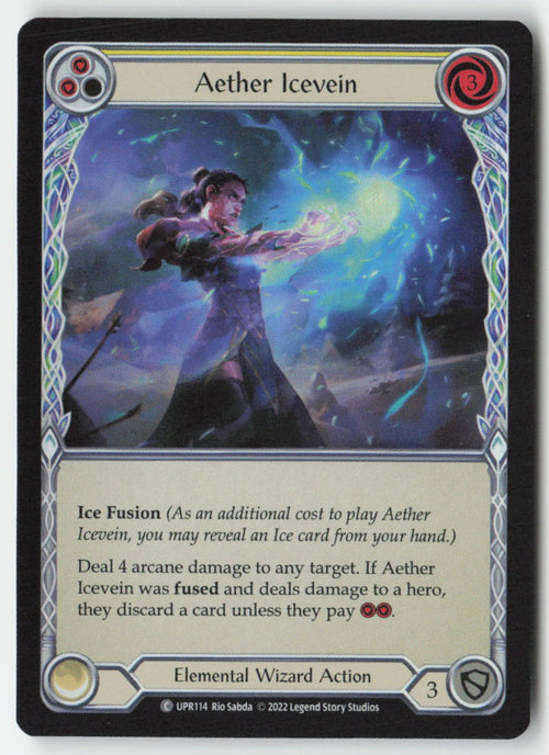 Aether Icevein (Yellow) #UPR114 - Uprising - Flesh and Blood - Common - Near Mint
