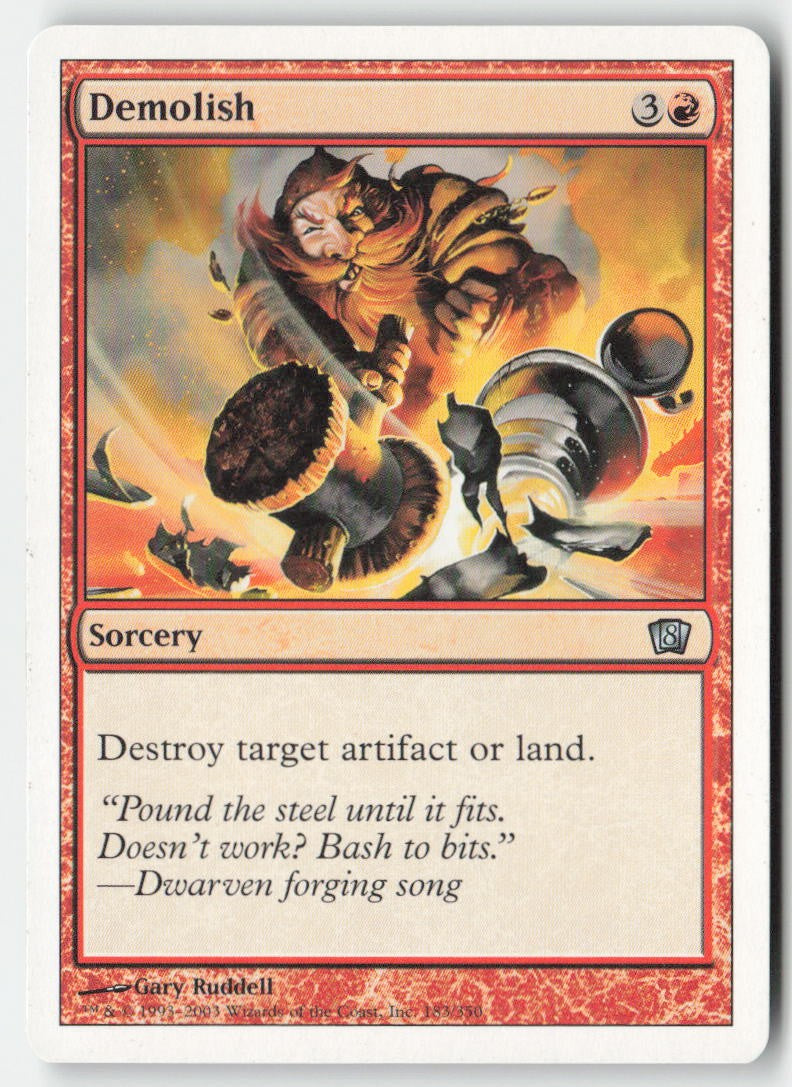Demolish 8ED 183 Uncommon Moderately Played