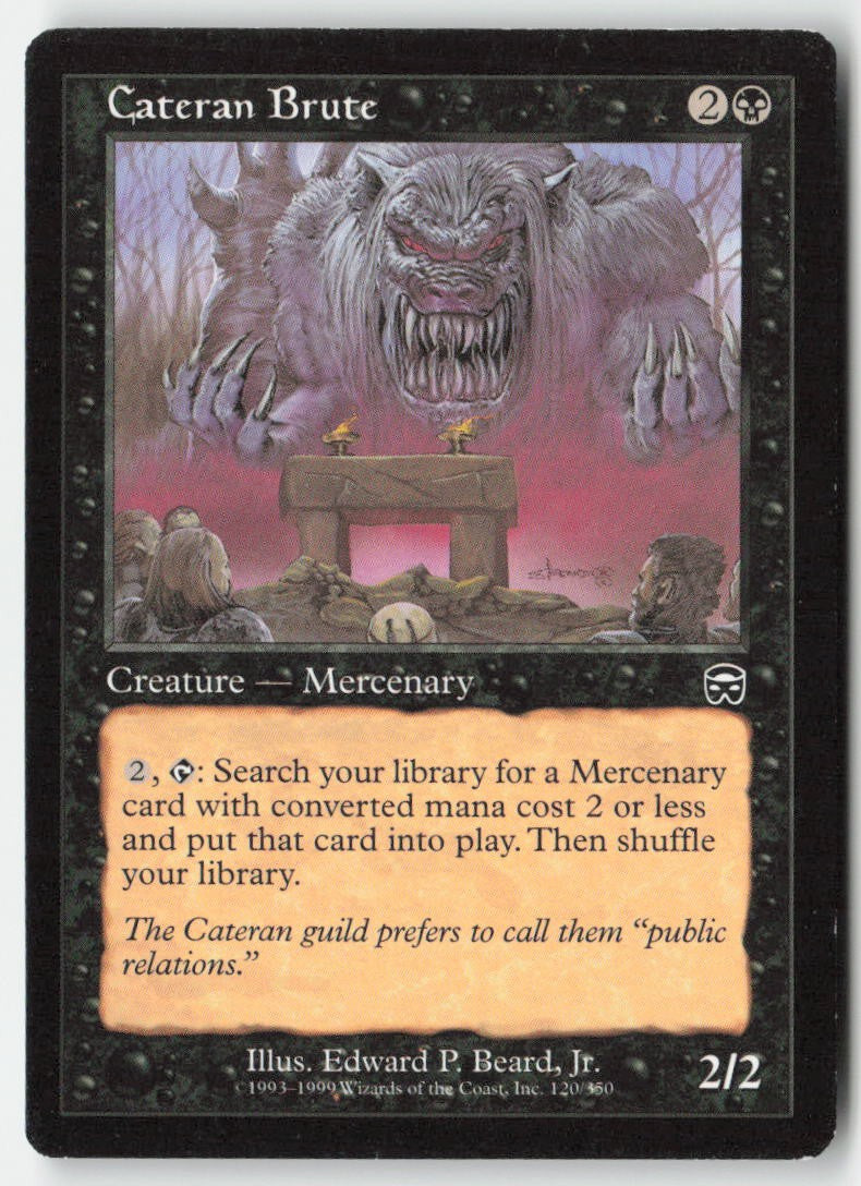 Cateran Brute MMQ 120 Common Moderately Played, Front