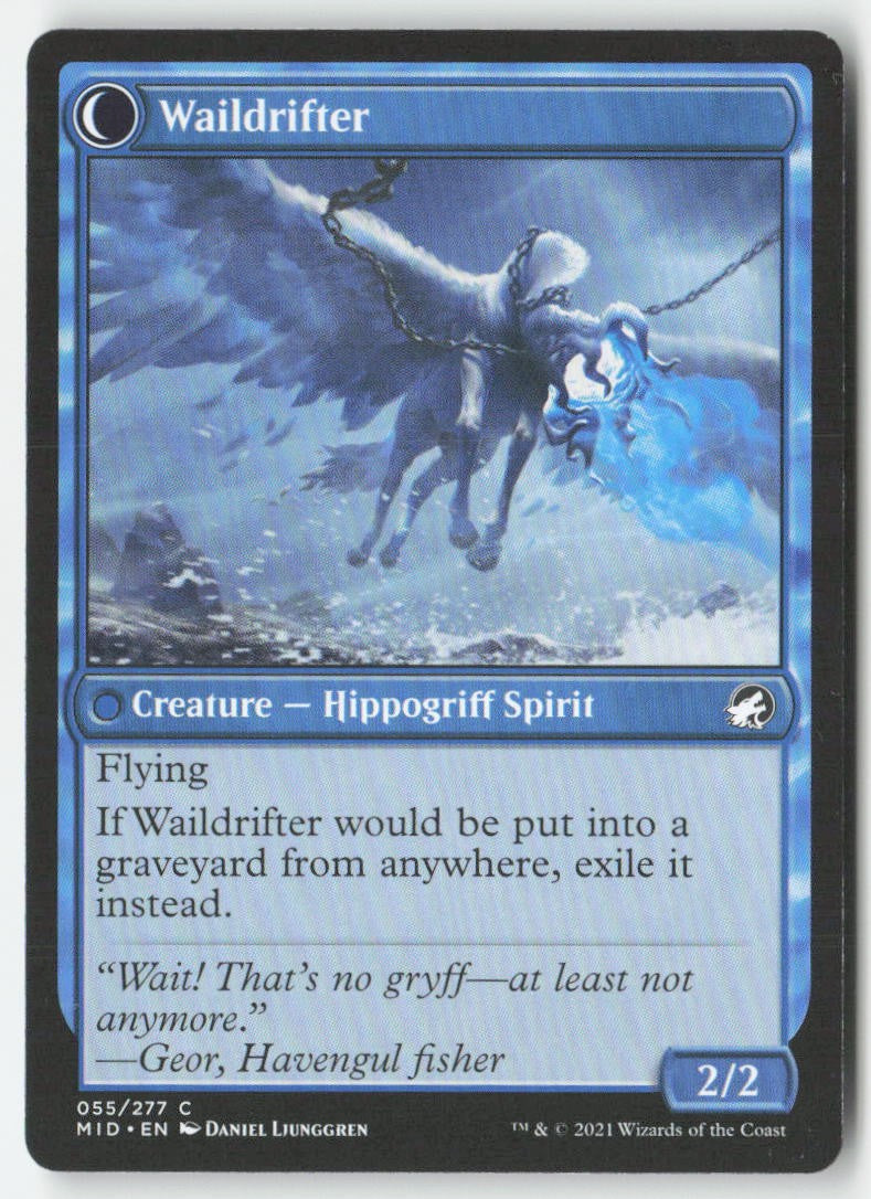 Galedrifter // Waildrifter MID 55 Common Moderately Played, Front