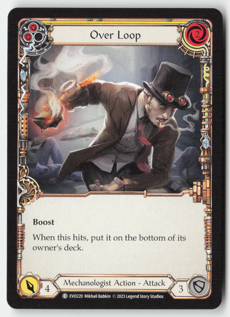 Over Loop (Yellow) #EVO220 - Bright Lights - Flesh and Blood - Common - Near Mint