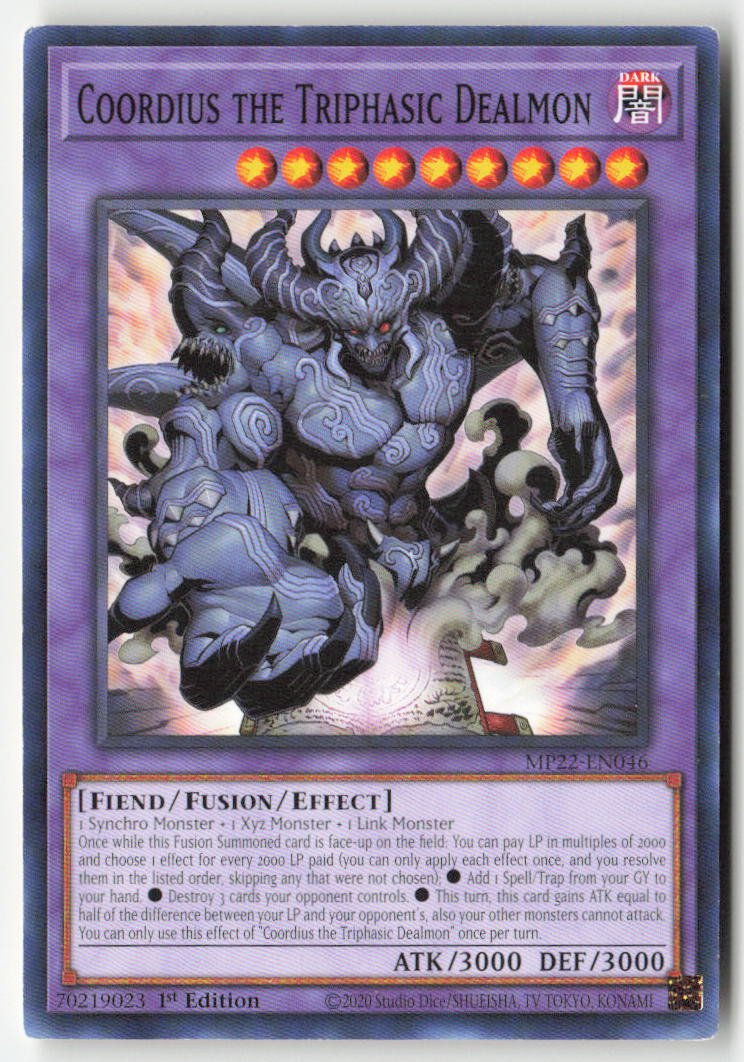 Coordius the Triphasic Dealmon MP22-EN046 1st Edition Common Moderately Played