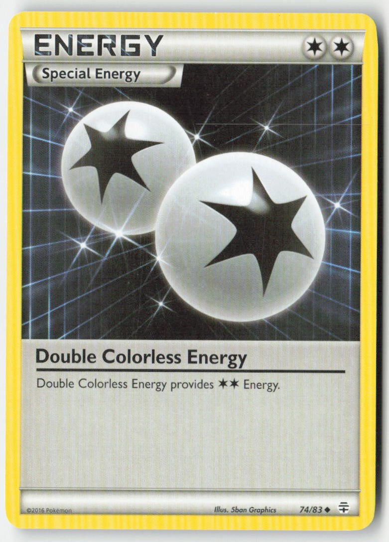 Double Colorless Energy 74/83 Regular Generations Moderately Played