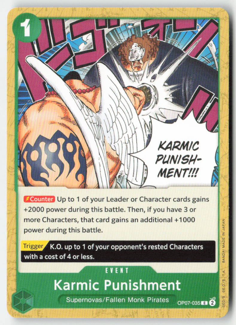 Karmic Punishment OP07-035 Normal Common Lightly Played