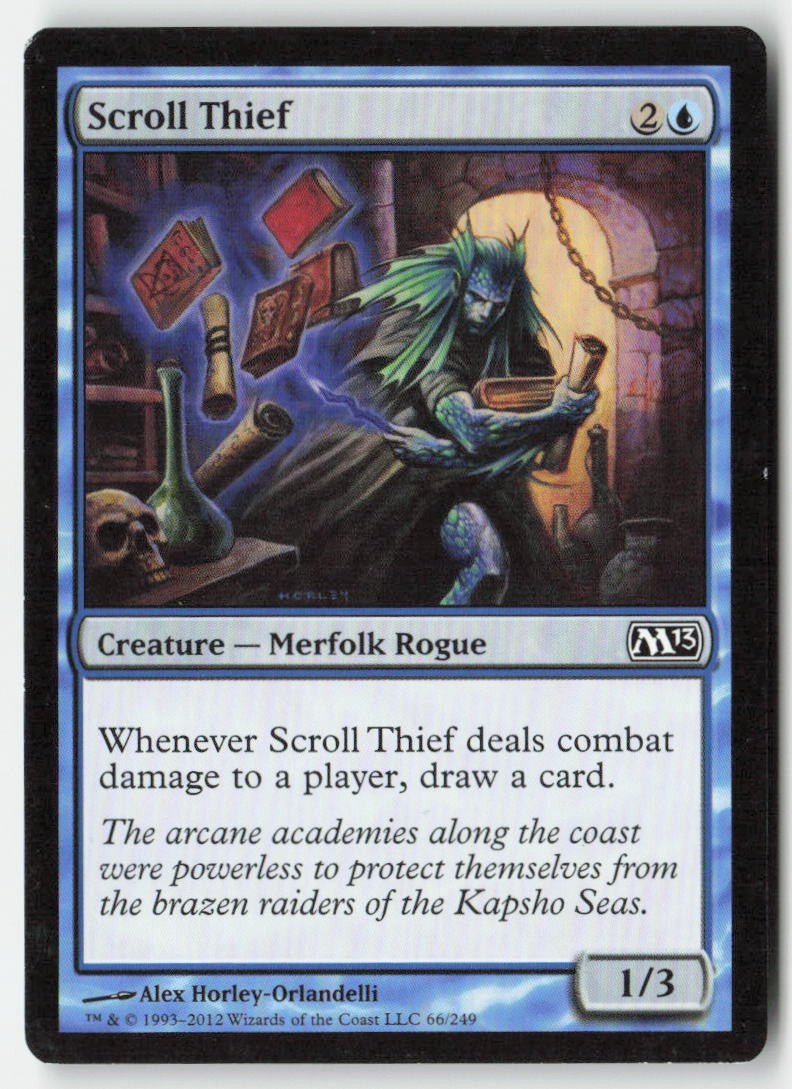 Scroll Thief M13 66 Common Moderately Played