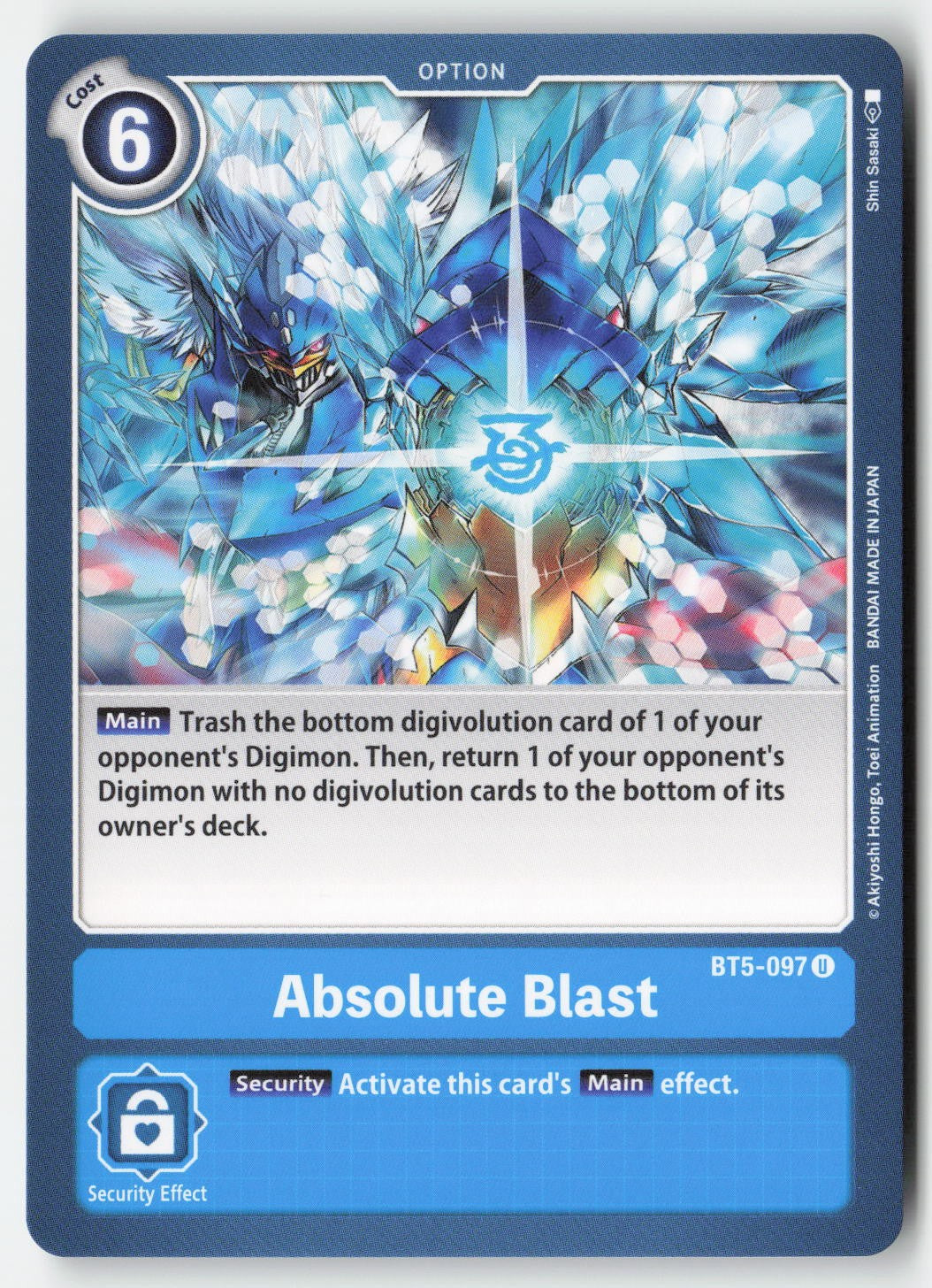 Absolute Blast BT5-097 Normal Uncommon Lightly Played
