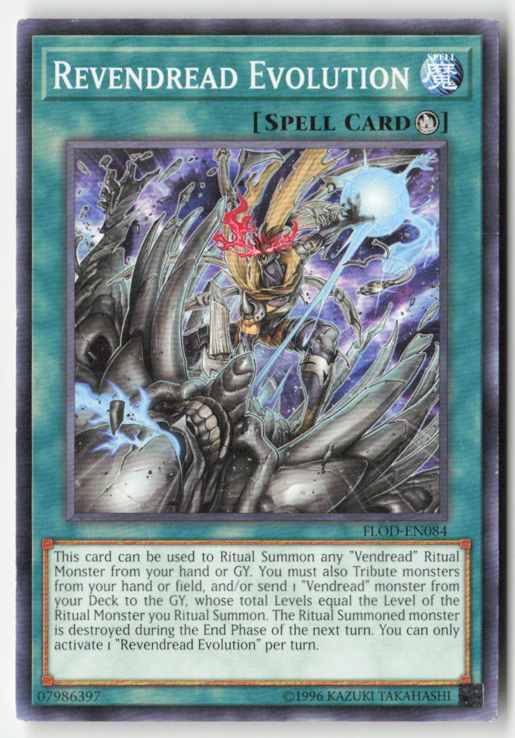 Revendread Evolution FLOD-EN084 Unlimited Common Moderately Played, Front