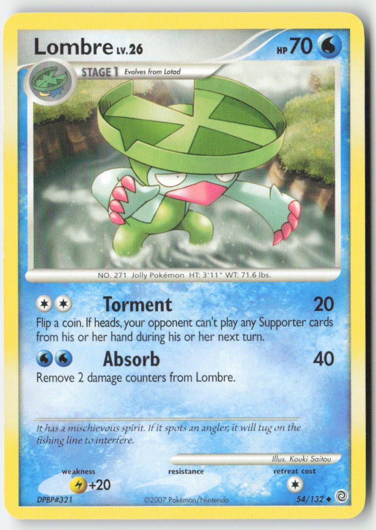 Lombre 54/132 Regular Secret Wonders Moderately Played, Front