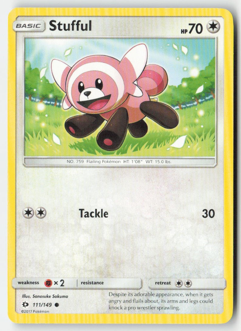 Stufful 111/149 Regular Sun & Moon Moderately Played