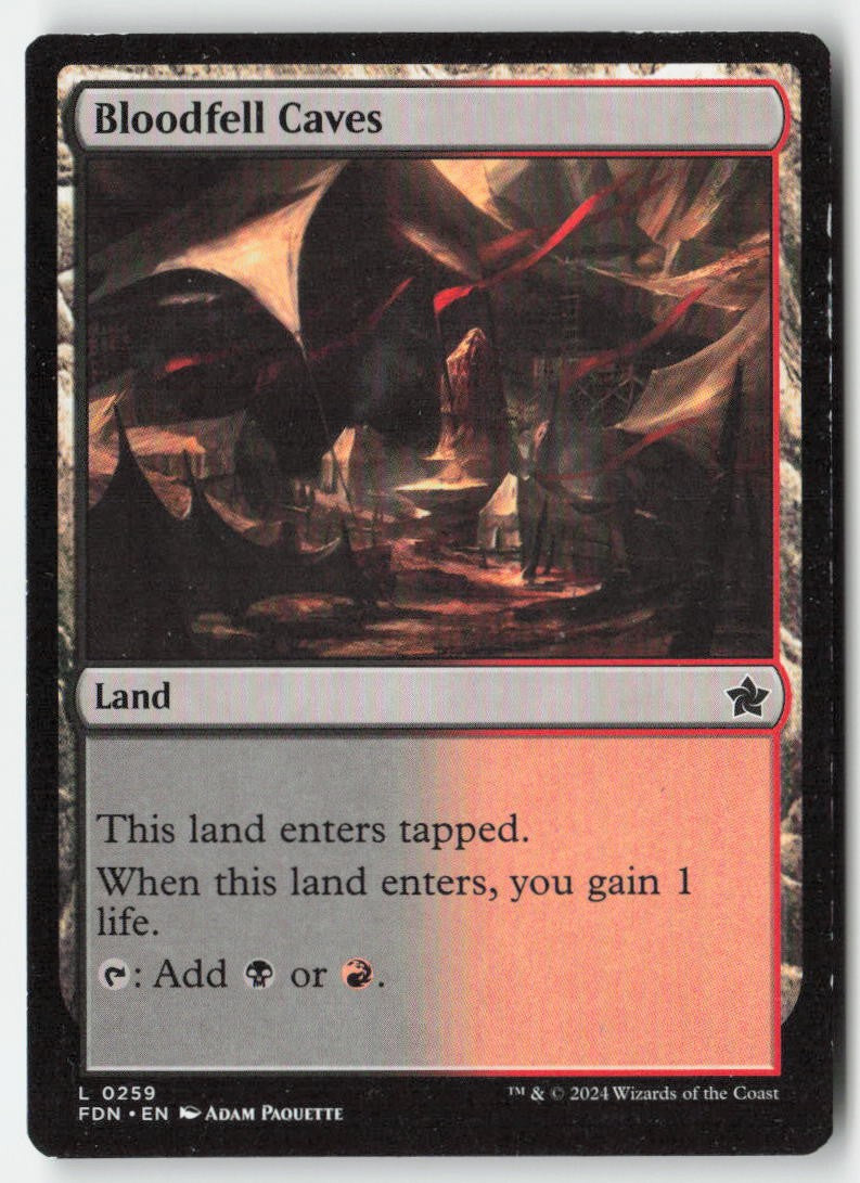 Bloodfell Caves FDN 259 Common Moderately Played