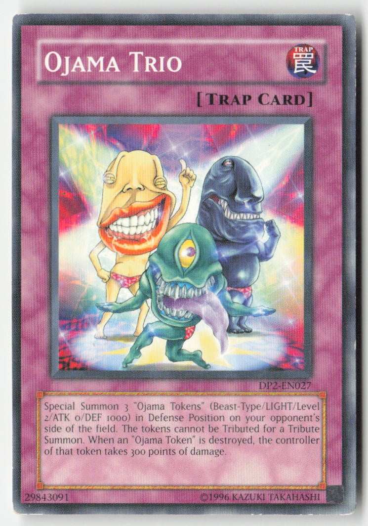Ojama Trio DP2-EN027 Unlimited Common Moderately Played, Front