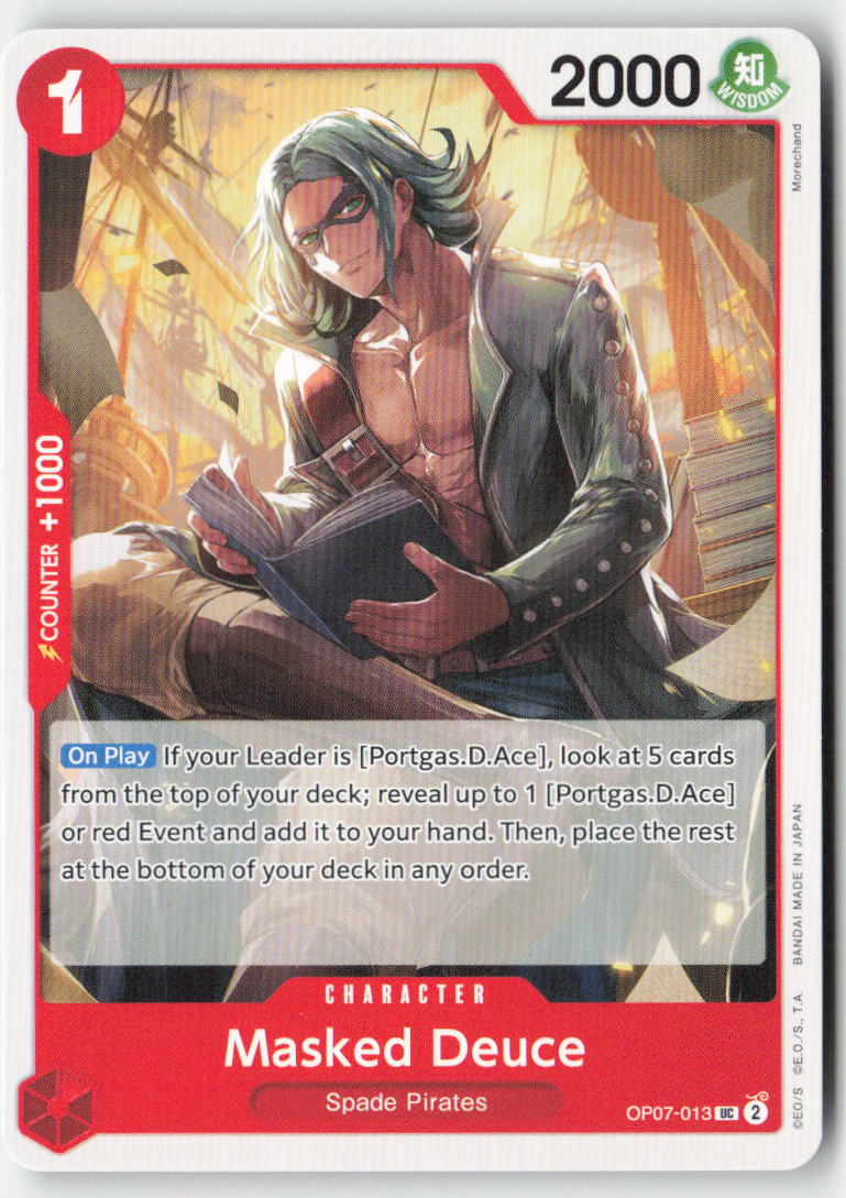 Masked Deuce OP07-013 Normal Uncommon Lightly Played