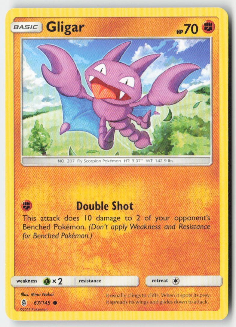 Gligar 67/145 Regular Guardians Rising Moderately Played
