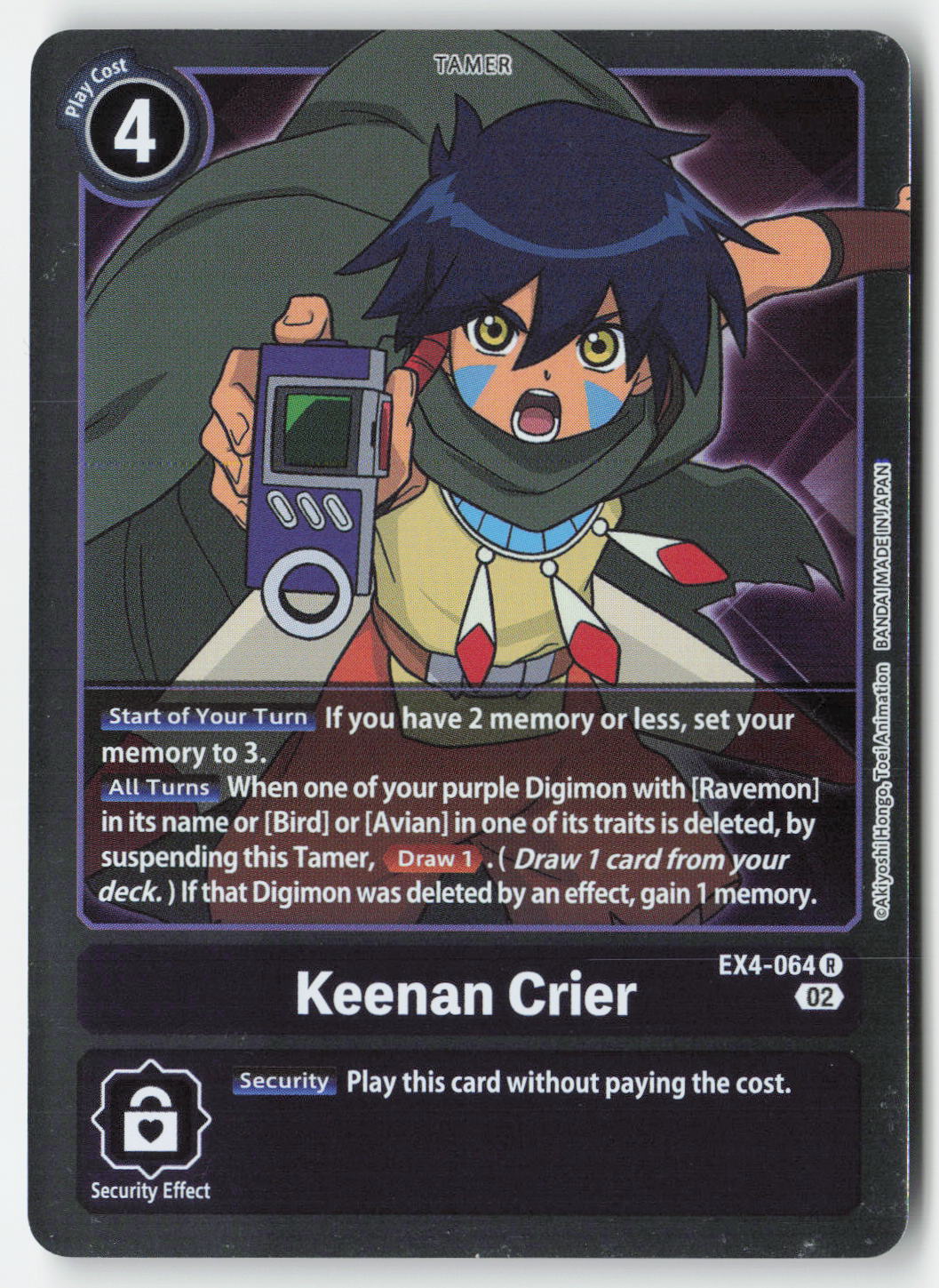 Keenan Crier EX4-064 Foil Rare Lightly Played