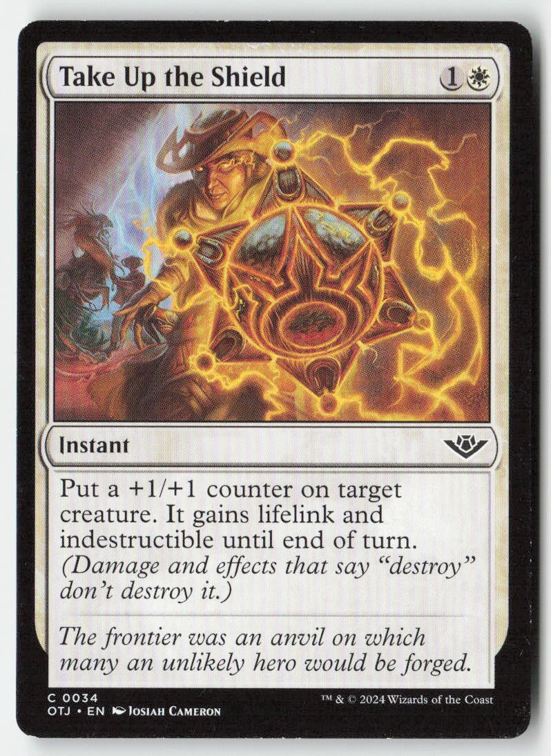 Take Up the Shield OTJ 34 Common Moderately Played