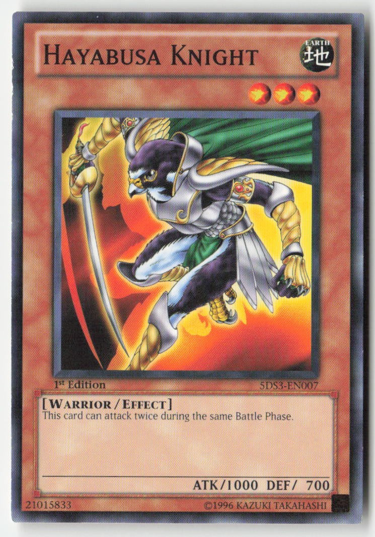 Hayabusa Knight 5DS3-EN007 1st Edition Common Moderately Played