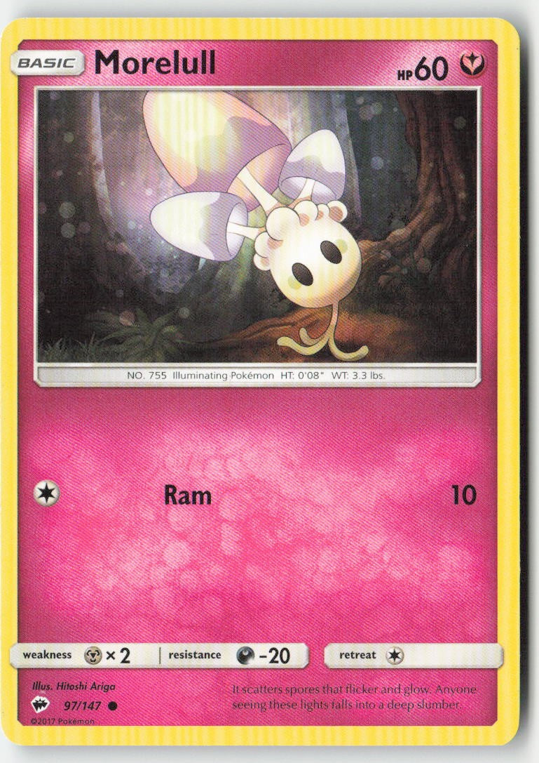 Morelull 97/147 Regular Burning Shadows Moderately Played, Front