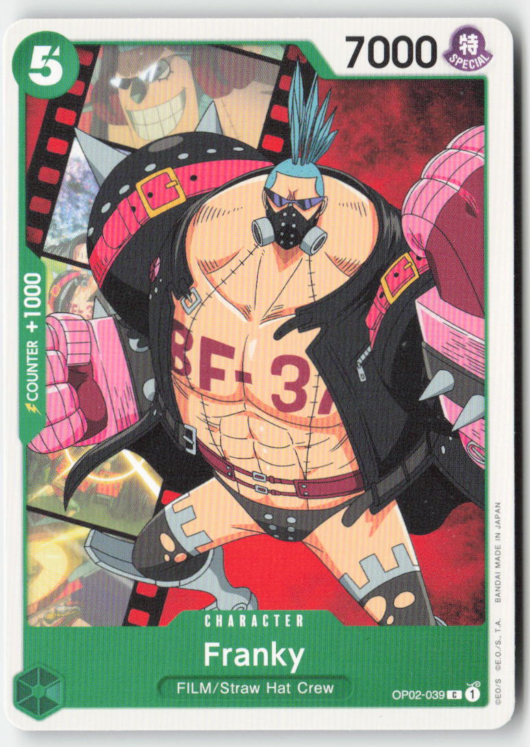 Franky OP02-039 Normal Common Lightly Played, Front
