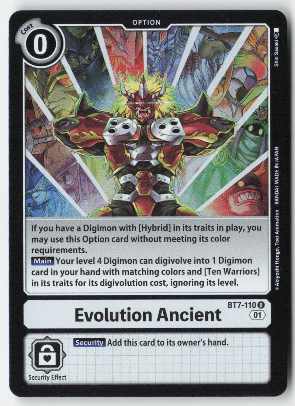 Evolution Ancient BT7-110 Foil Rare Lightly Played