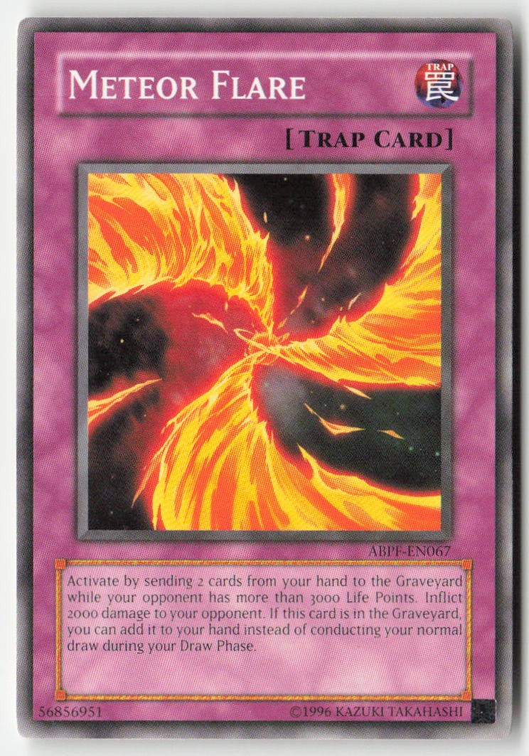 Meteor Flare ABPF-EN067 Unlimited Common Moderately Played, Front