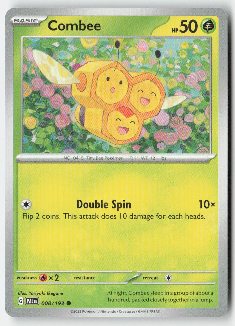 Combee 008/193 Regular Paldea Evolved Moderately Played, Front