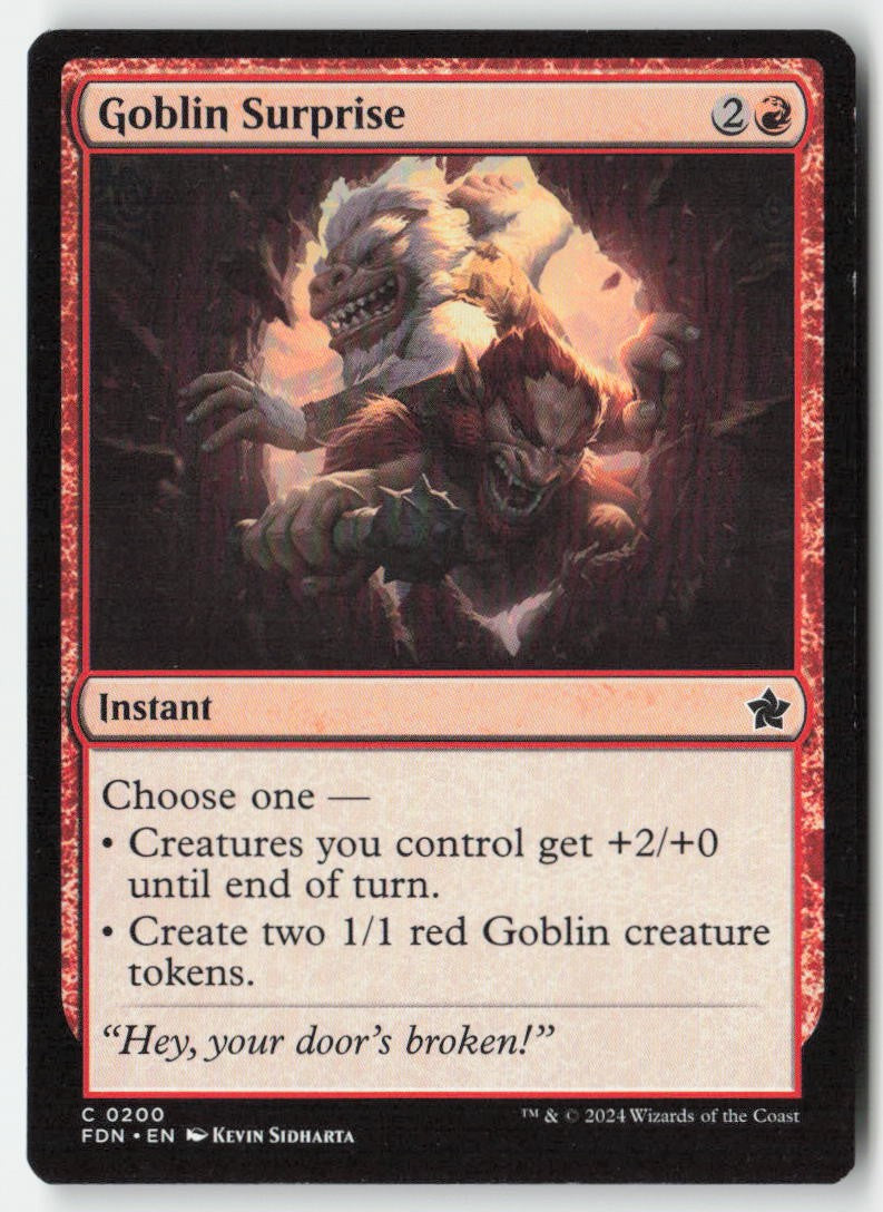 Goblin Surprise FDN 200 Common Moderately Played