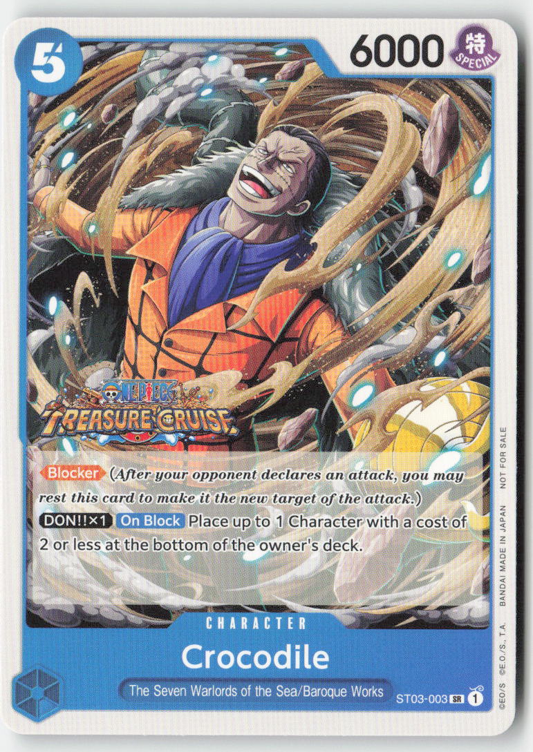 Crocodile (Tournament Pack Vol. 5) ST03-003 Normal Super Rare Lightly Played
