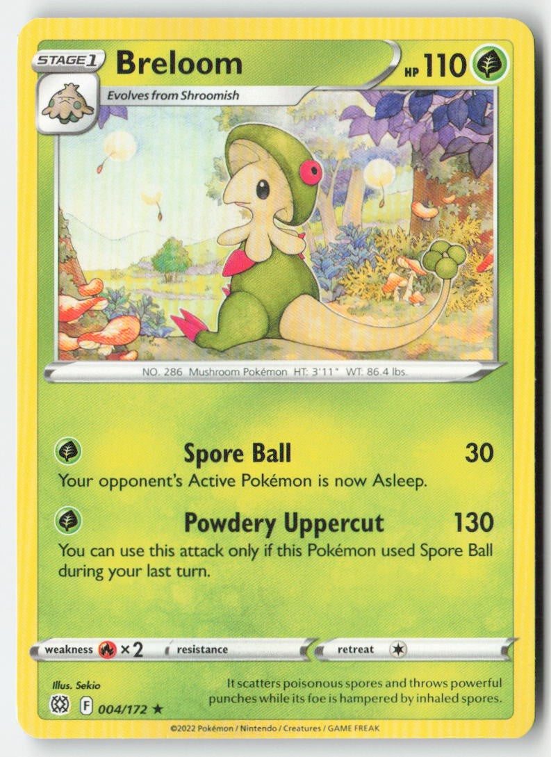 Breloom 004/172 Regular Brilliant Stars Moderately Played