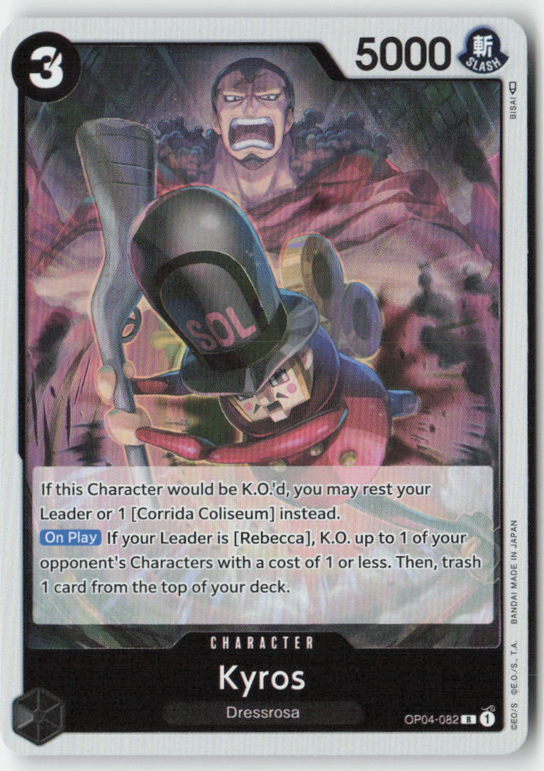 Kyros OP04-082 Foil Rare Lightly Played