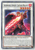 Infernoble Knight Captain Roland ROTD-EN041 1st Edition Common Moderately Played