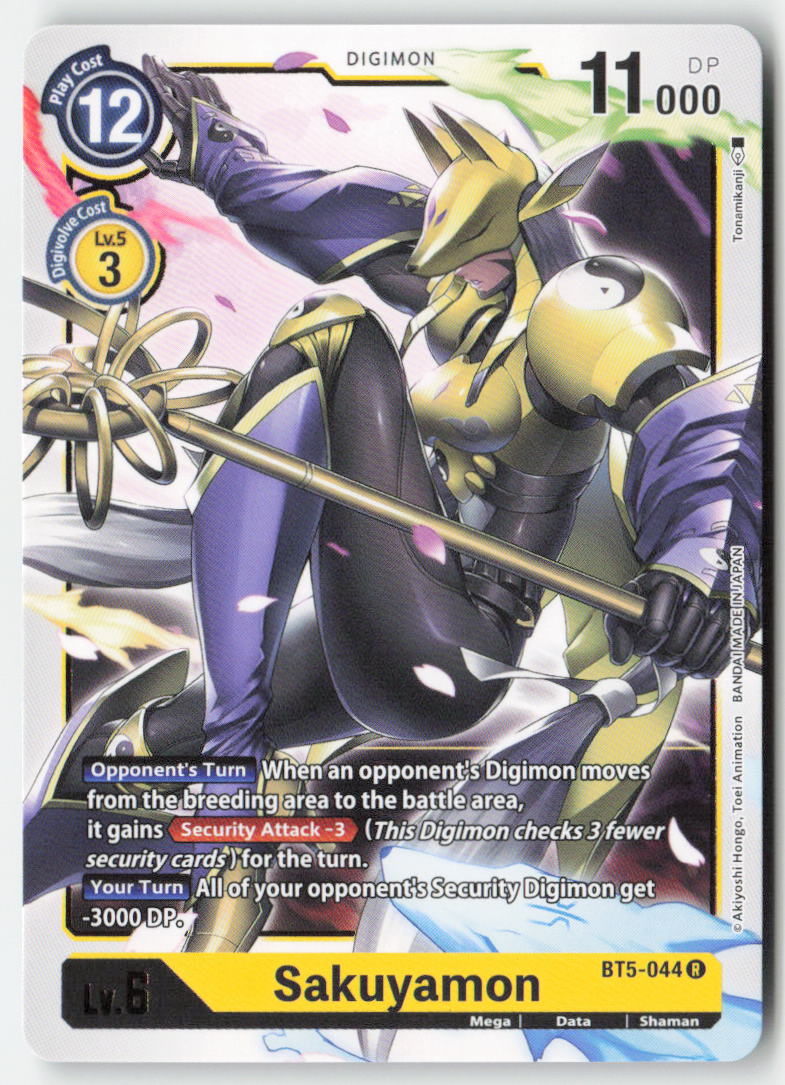 Sakuyamon BT5-044 Normal Rare Near Mint, Front