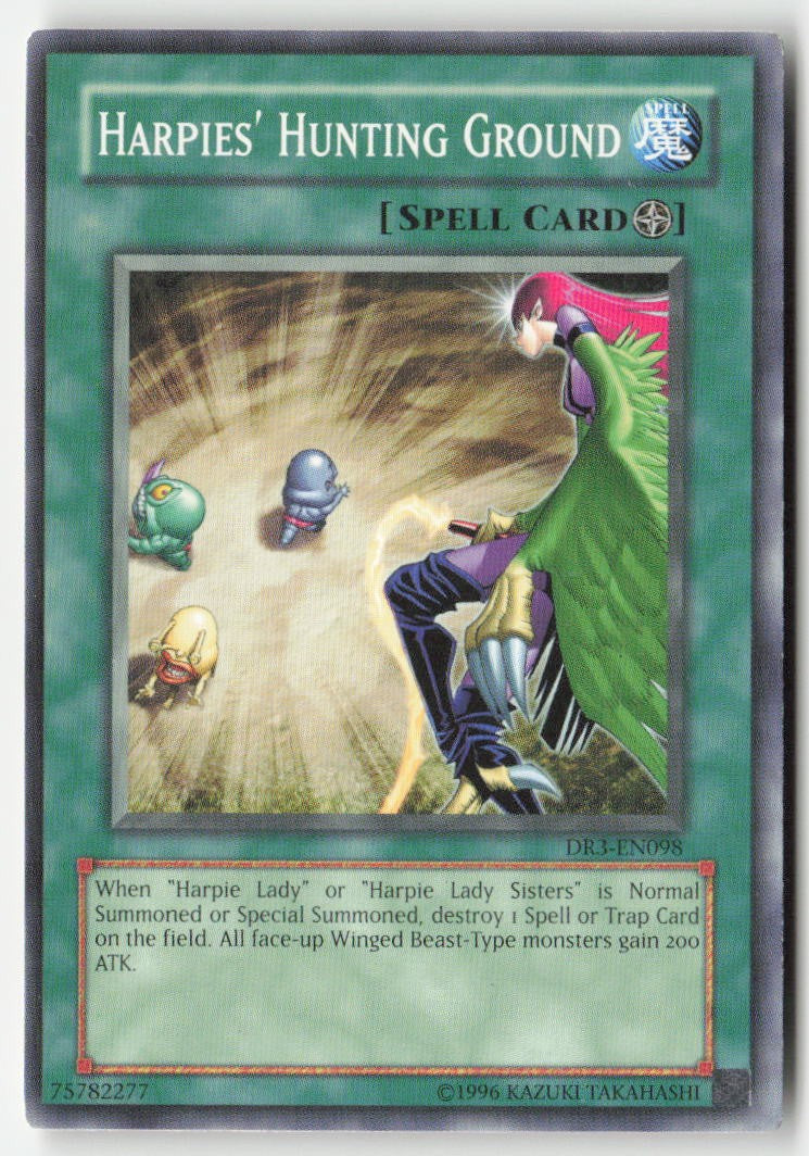 Harpies' Hunting Ground DR3-EN098 Unlimited Common Moderately Played