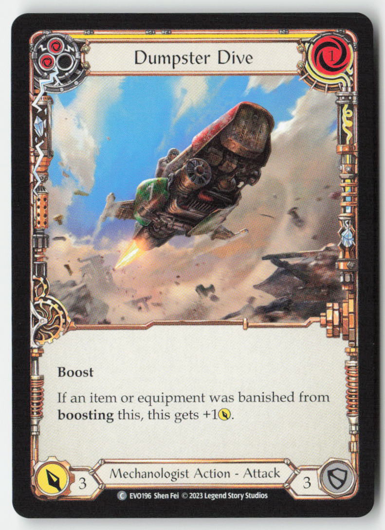 Dumpster Dive (Yellow) #EVO196 - Bright Lights - Flesh and Blood - Common - Near Mint