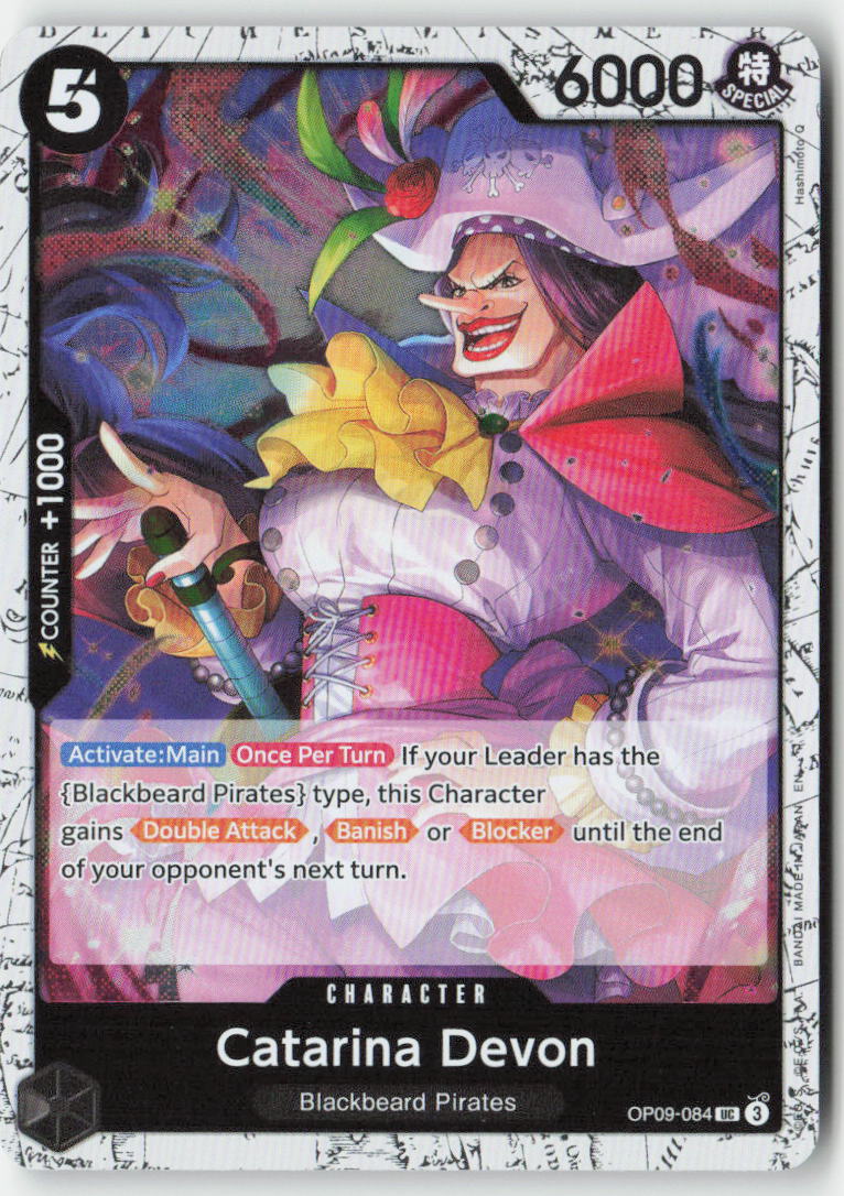 Catarina Devon (Pirate Foil) OP09-084 Foil Uncommon Lightly Played