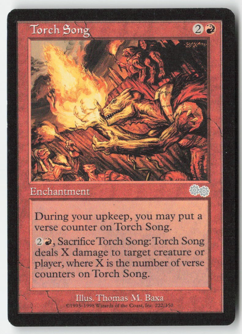 Torch Song USG 222 Uncommon Moderately Played, Front