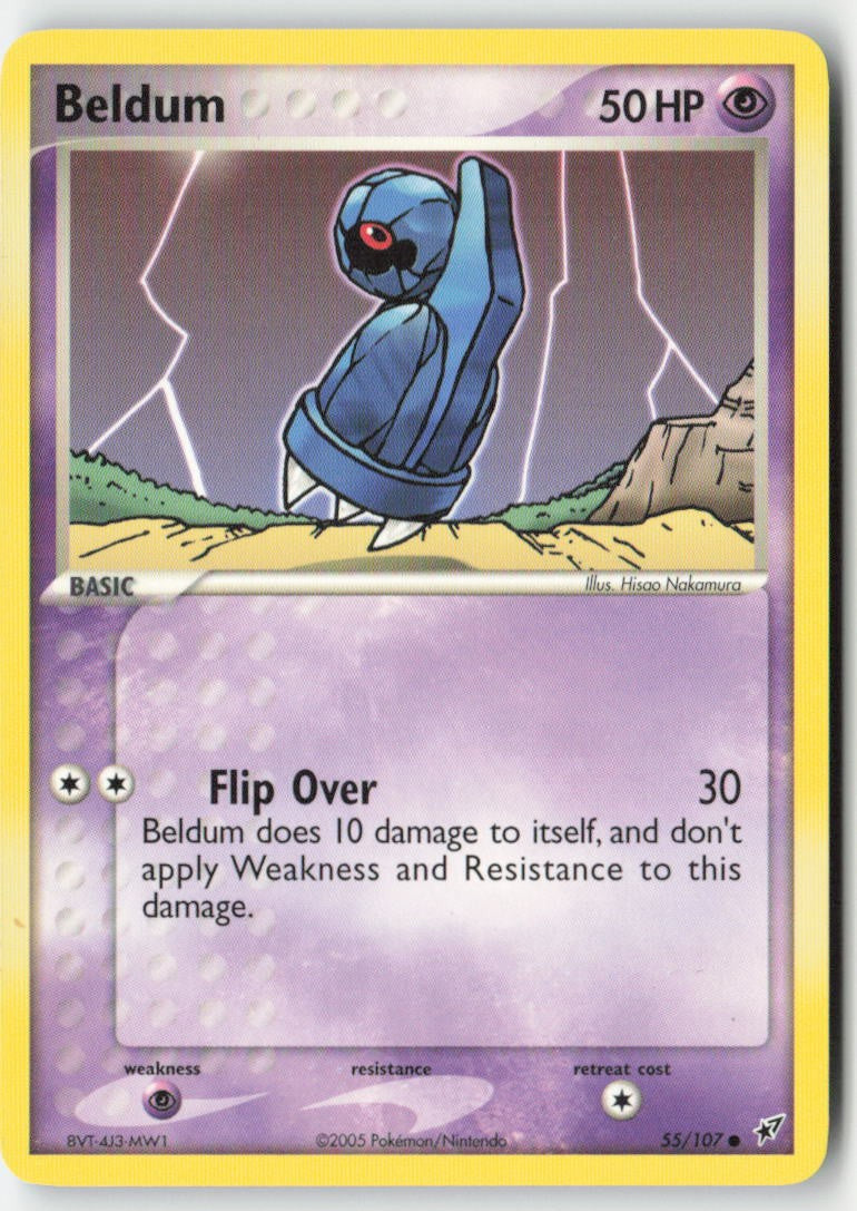 Beldum 55/107 Regular Deoxys Moderately Played