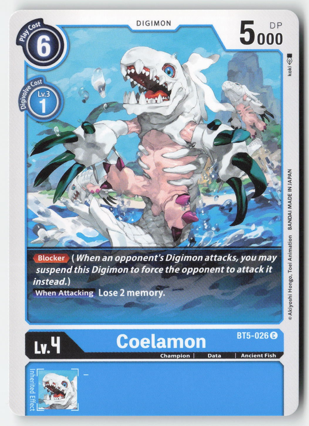 Coelamon BT5-026 Normal Common Lightly Played