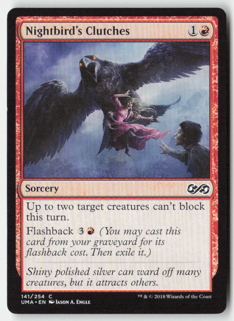 Nightbird's Clutches UMA 141 Common Moderately Played, Front