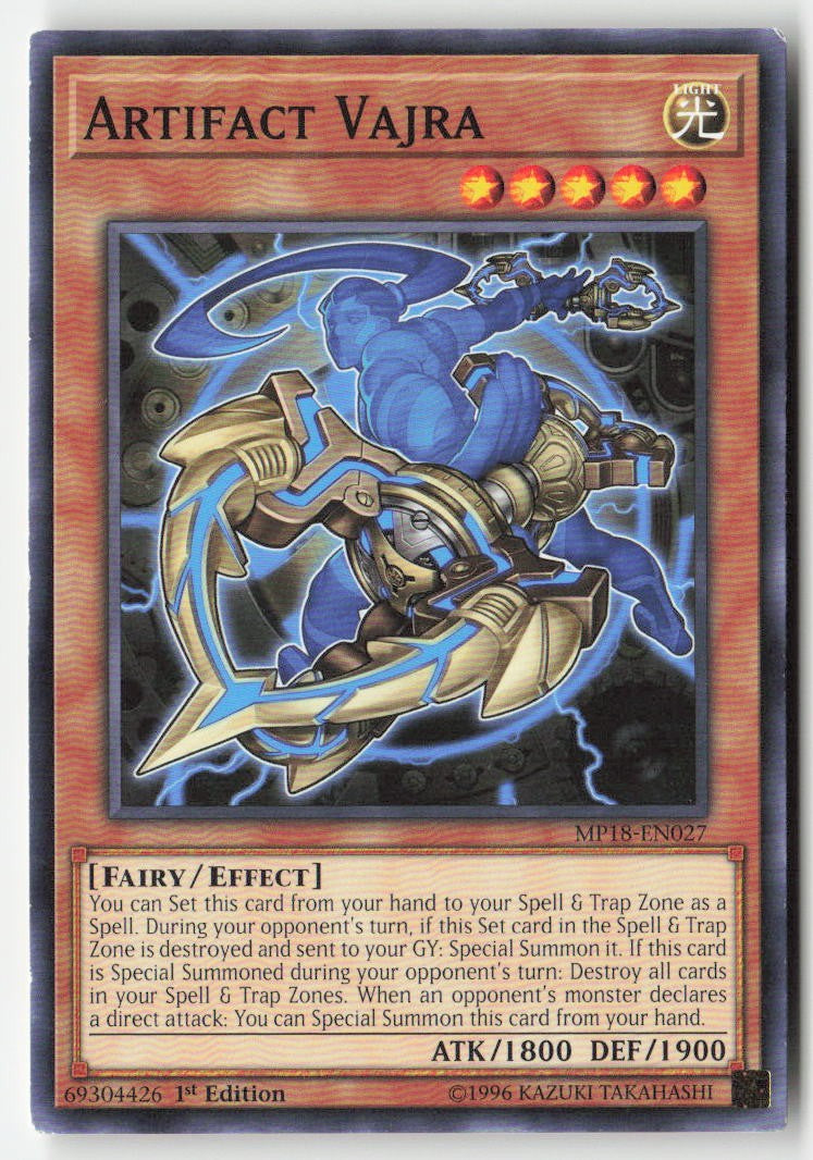 Artifact Vajra MP18-EN027 1st Edition Common Moderately Played