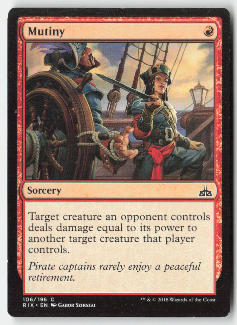 Mutiny RIX 106 Common Moderately Played
