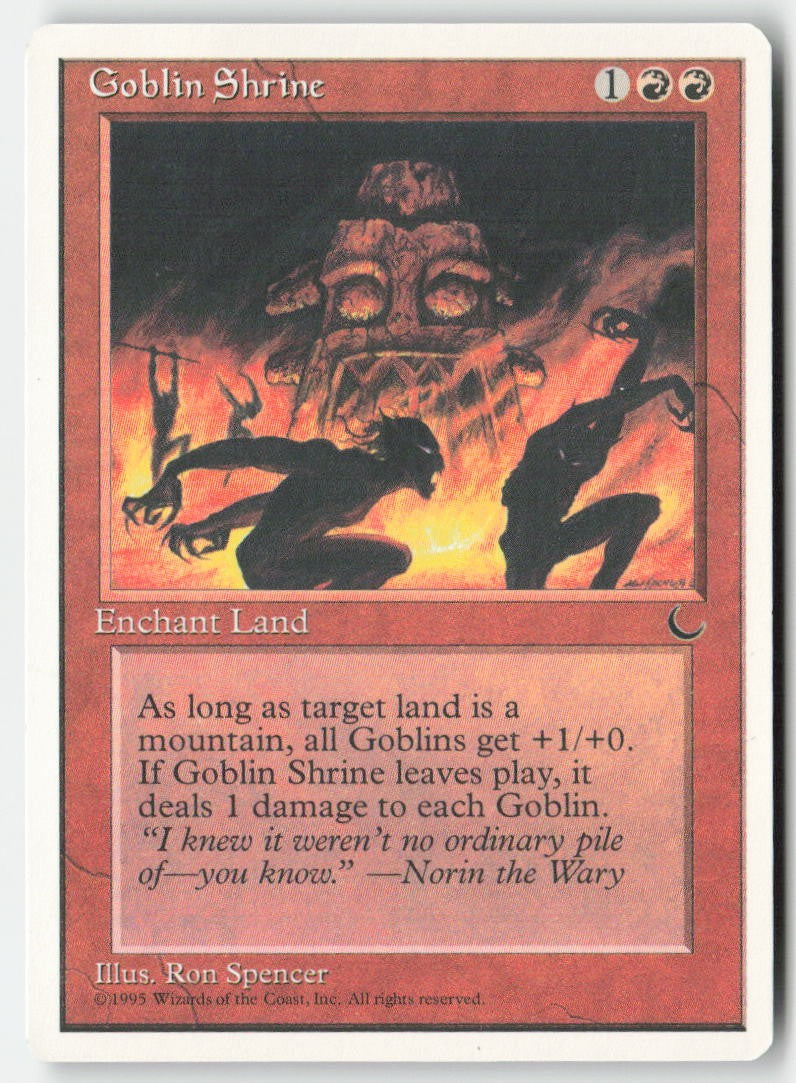 Goblin Shrine CHR 50 Common Moderately Played